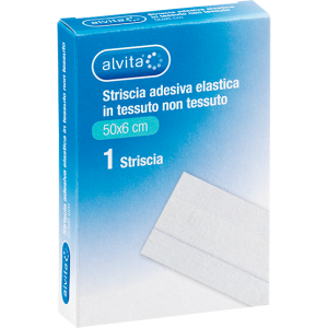Striscia adesiva elastica in tessuto non tessuto (50x6)