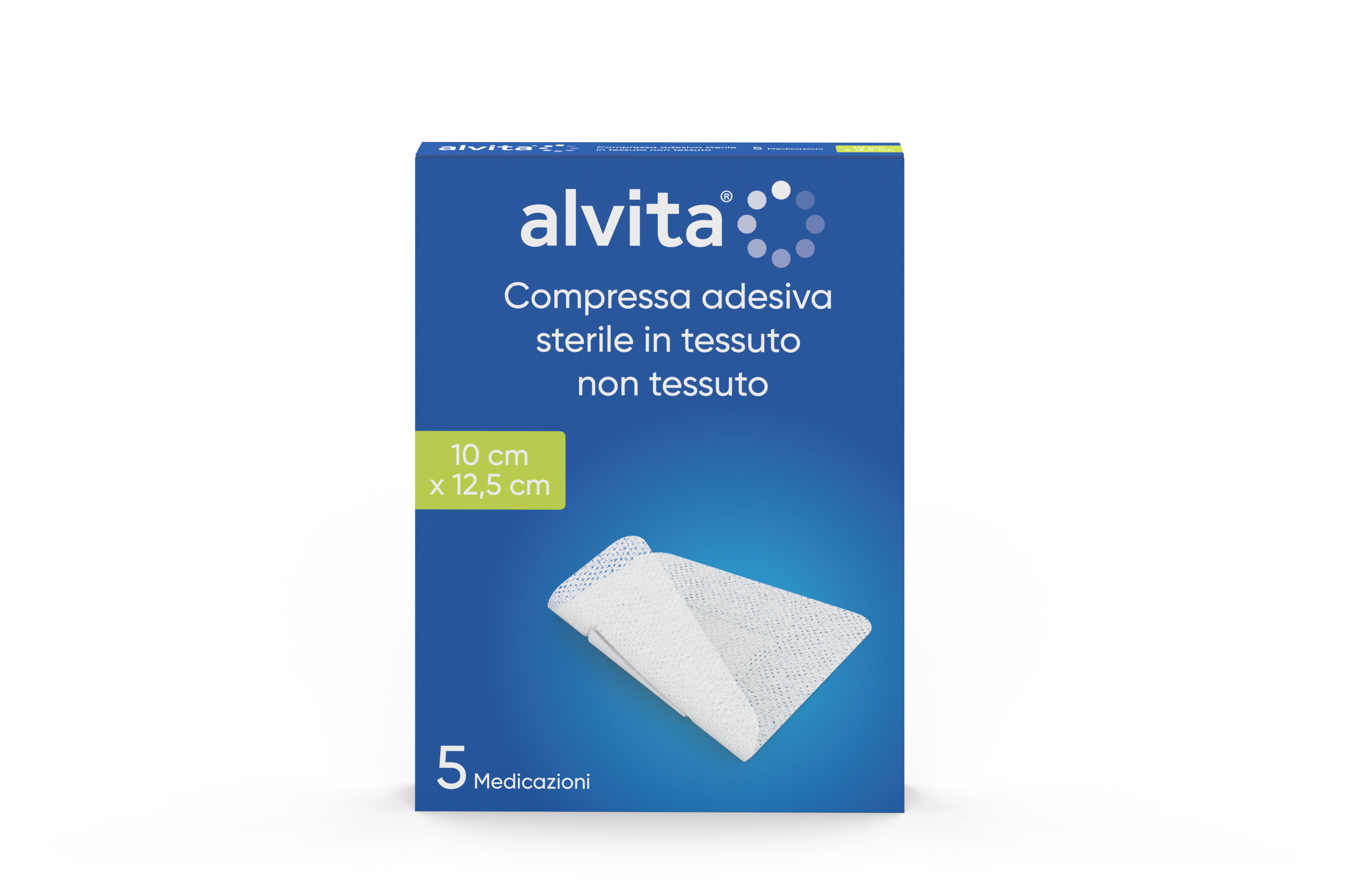 Compressa adesiva sterile in tessuto non tessuto 10x12.5 Compressa adesiva sterile in tessuto non tessuto 10x12.5