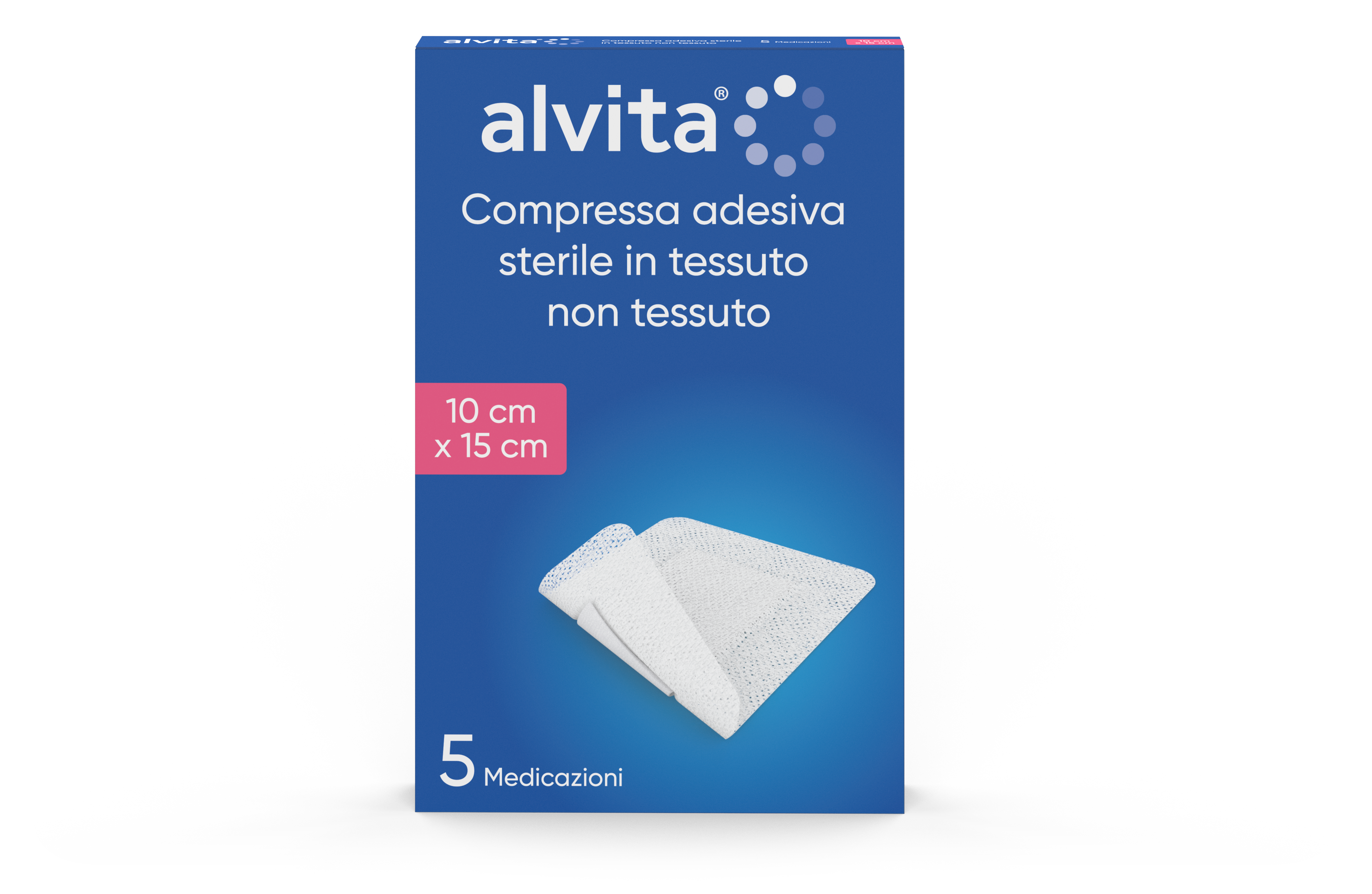 Compressa adesiva sterile in tessuto non tessuto 10x15 Compressa adesiva sterile in tessuto non tessuto 10x15