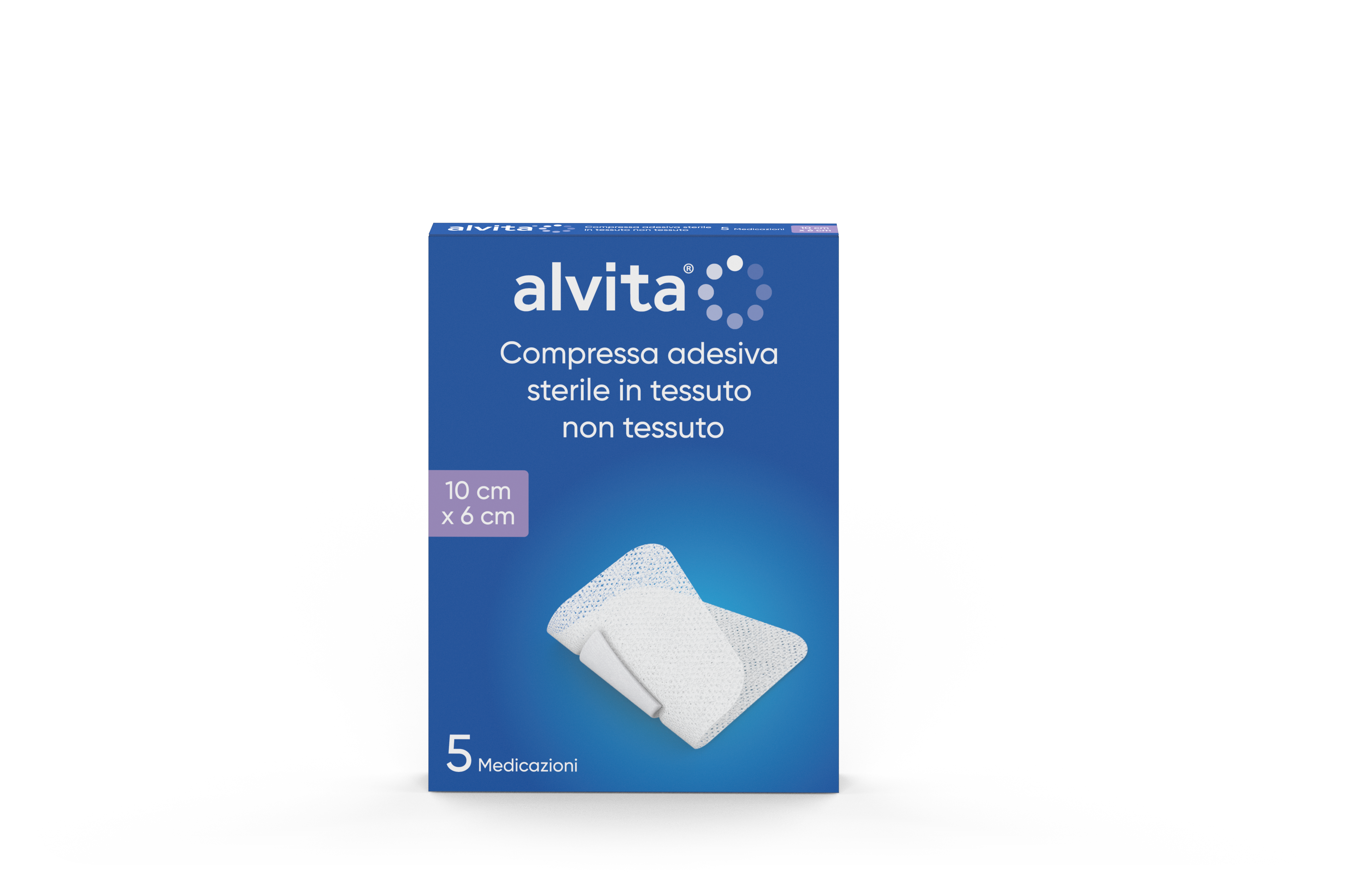 Compressa adesiva sterile in tessuto non tessuto 10x6 Compressa adesiva sterile in tessuto non tessuto 10x6